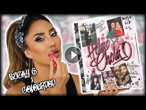 COLOURPOP x BECKY G HOLA CHOLA COLLECTION! Unbiased Makeup Review |  BrittanyBearMakeup